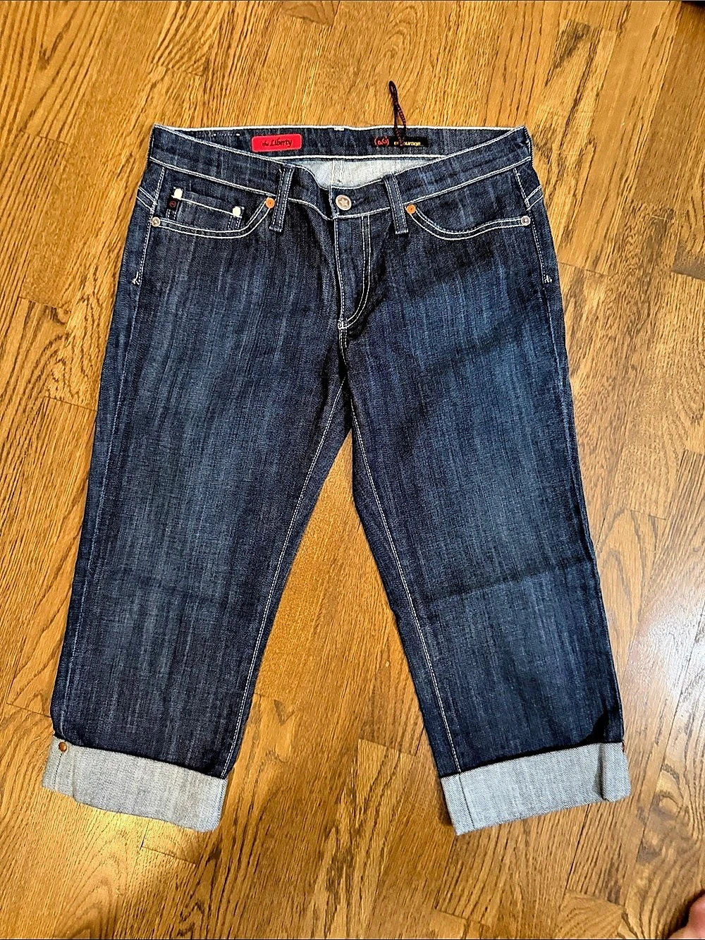 Adriano Goldschmied The Liberty pedal pusher low rise Jeans Blue Waist 27